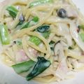 ナギヤ1114's cooksnap of when they made 生クリームなしで作る濃厚クリームパスタ.