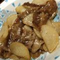 may☆10's cooksnap of when they made 豚ばら肉&長芋のポンdeバター炒め♪.