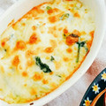 Kazmama☆'s cooksnap of when they made 鮭と卵とほうれん草のチーズソースグラタン.