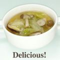 ＨＡＬ．Ｍ's cooksnap of when they made ✿温かい 白菜ときのこの中華スープ✿.