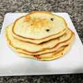 クックLV0BVJ☆'s cooksnap of when they made ブルーベリーとクリームチーズのパンケーキ.