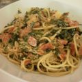 sak1's cooksnap of when they made 海老とほうれん草のトマトチーズパスタ.