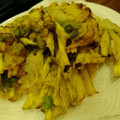 kam嫁's cooksnap of when they made さつま芋、ちくわ、玉ねぎのかき揚げ♪.