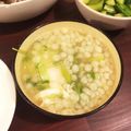 ぱくちぇむ's cooksnap of when they made 半熟卵がとろ〜り♪豆苗と落とし卵のみそ汁.