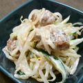 もりはん's cooksnap of when they made やきとりたれ味缶でモヤシサラダ.