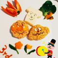 comotan's cooksnap of when they made アンパンマン 誕生日プレート.