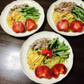 Levo56's cooksnap of when they made 今日の晩ごはん♪具だくさん！冷やし中華.