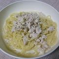 チョコ_ファッジ's cooksnap of when they made 焼そば麺代用☆時短クリームスパゲッティ.