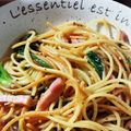 nanochin's cooksnap of when they made ベーコンとほうれん草のマスタードパスタ.