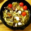 asy80's cooksnap of when they made スキレットでタコとキノコのアヒージョ.
