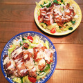 クックR9KWIN☆'s cooksnap of when they made 揚げ鶏とちぎりレタスのサラダ❤.