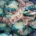 だああ's cooksnap of when they made くらげとキュウリの和え物.