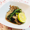 バカリャウ's cooksnap of when they made 焼き舞茸と水菜の煮びたし.