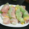 ぴのんこ's cooksnap of when they made 柿と生ハム、チーズの生春巻サラダ.