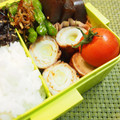 バカリャウ's cooksnap of when they made お弁当に✿ちくわとネギの豚肉まきまき～.