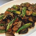 むぐてん's cooksnap of when they made 秋茄子とオクラと牛肉の味噌炒め.