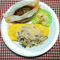 akokuma♪'s cooksnap of when they made 少し和風♡きのこのクリームオムライス♪.
