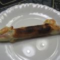ジョングレ's cooksnap of when they made お魚ソーセージとチーズの春巻き.