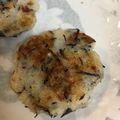 ゆか５６'s cooksnap of when they made 手づかみお焼き☆米粉の大根餅.