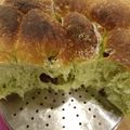 chanomaru's cooksnap of when they made 鉄Ca補給☆青汁パン（HB）.