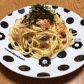ぽめchan's cooksnap of when they made 簡単鮭マヨパスタ.