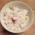 mameme1010's cooksnap of when they made たこと枝豆の炊き込みご飯.