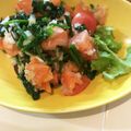 25250025's cooksnap of when they made スモークサーモンとほうれん草サラダ.