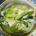ちゃもちゃっちゃ's cooksnap of when they made 生姜香る副菜✳︎小松菜油揚げしらす煮浸し.