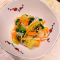 めがねロック's cooksnap of when they made チンゲン菜と人参とえのきの和え物.