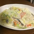 にゃん☆28's cooksnap of when they made 白菜と鶏肉のクリーム煮♪.