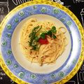 shizuka810's cooksnap of when they made アスパラガスとタラコの和風クリームパスタ.