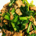 のこまろ's cooksnap of when they made 超簡単☆豚肉とわさび菜のコク旨炒め.