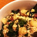 nenepon's cooksnap of when they made 豆腐とほうれん草炒め.