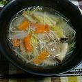六弥えり's cooksnap of when they made 簡単あったか☆鶏肉のお鍋風スープ.