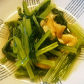 のりたけん's cooksnap of when they made かぶの葉っぱと油揚げの煮びたし.