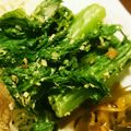 arapon36's cooksnap of when they made 大人の総菜◎わさび菜／からし菜の胡麻和え.