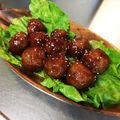 ちゃーべ実習生's cooksnap of when they made ウズラ入りミートボール甘酢あーん♪.