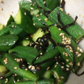 リリエンス's cooksnap of when they made きゅうりとオクラの塩昆布和え.