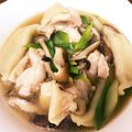 ゆかりんご777's cooksnap of when they made 白ねぎと鶏モモ肉だけ☆一人鍋.