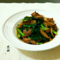 ♪珠香♪'s cooksnap of when they made 砂肝と椎茸と小松菜のにんにく醤油炒め☆.