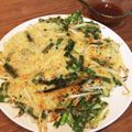 shantiiiii's cooksnap of when they made にらともやしのチヂミ.