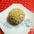 chako106HM's cooksnap of when they made 超～簡単！上品スイーツ♪里芋のゴマ団子.