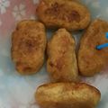クック5HJJUA☆'s cooksnap of when they made うむくじてんぷら☆沖縄の紅芋揚げもち.