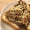 ウーーコ's cooksnap of when they made 牛丼トースト〜.