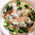 愛し合う猪と熊's cooksnap of when they made ブロッコリーの蟹(カニカマ)あんかけ.