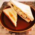 momo&goma's cooksnap of when they made 簡単ハニーマスタードチキン・ホットサンド.