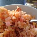 kinako10's cooksnap of when they made サツマ芋と魚ニソで簡単☆ケチャップライス.