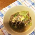peanut32m's cooksnap of when they made ひき肉卵とキャベツ蒸し♪.