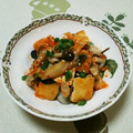ネコかえる's cooksnap of when they made しめじとうす揚げ（油揚げ）のキムチあえ♪.