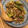 えばらさいとうみどり's cooksnap of when they made 簡単☆アスパラと鶏ひき肉のきんぴら☆.
